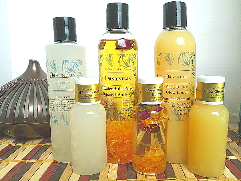 Calendula Rose Oil, Calendula Oil, Body Oil, Yoni Wash, Yoni Femme, Feminine Wash, Shea Lotion, Shea Butter, Shea Glow